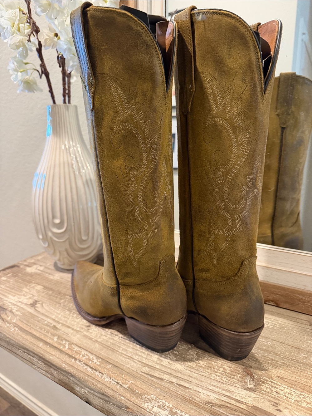 Freebird Olive Suede Woodland Boots - Picture 3 of 9